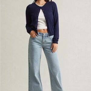 Pacsun Casey Low Rise Baggy Jeans Light Blue Washed